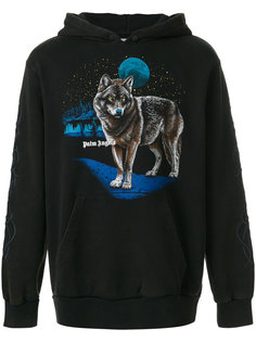 wolf print hoodie  Palm Angels