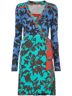 платье с запахом и цветочным узором Diane Von Furstenberg