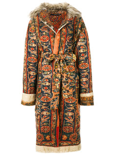 belted carpet coat  Maurizio Pecoraro