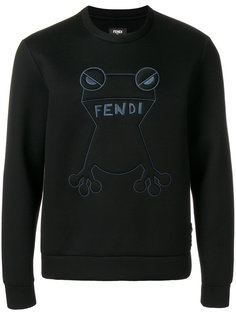 logo embroidered sweatshirt Fendi