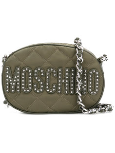 small logo quilted shoulder bag Moschino