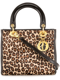 сумка-тоут с леопардовым принтом  Christian Dior Vintage