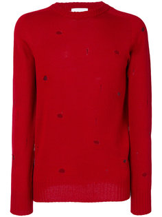 destroyed effect slim-fit jumper Dondup