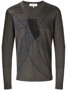 patterned V-neck jumper Salvatore Ferragamo