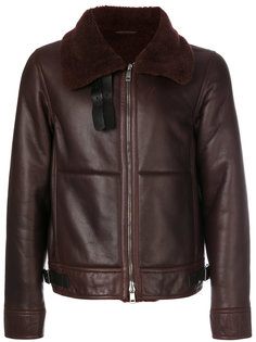 fur collar jacket Jil Sander