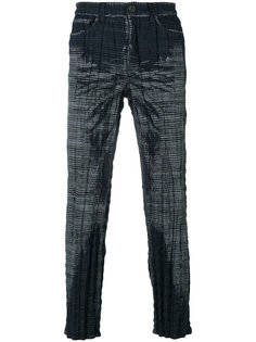 woven check trousers  Issey Miyake