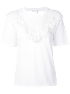 transparent V-neck T-shirt Chloé