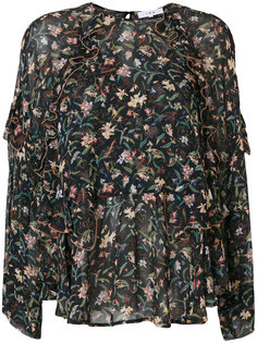 Bow floral-print top Iro