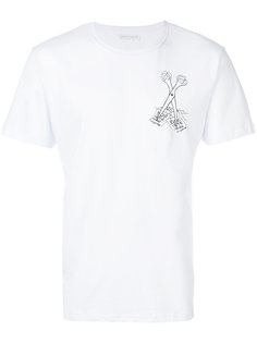 футболка с принтом ножниц Société Anonyme