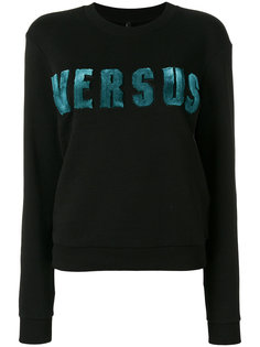 appliqué logo sweatshirt Versus