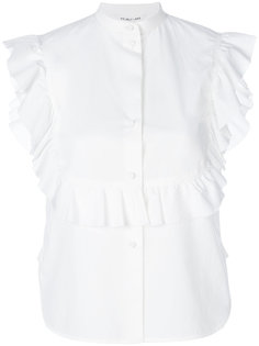 ruffle bib sleeveless shirt Helmut Lang