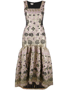 длинное жаккардовое платье Tower Temperley London