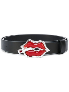 ремень с пряжкой в виде губ  Dsquared2