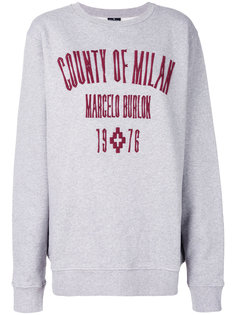 толстовка с вышитым логотипом  Marcelo Burlon County Of Milan