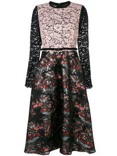 floral lace panel dress Antonio Marras