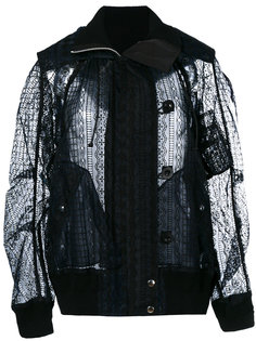 lace bomber jacket Sacai