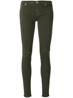 distressed skinny jeans 7 For All Mankind