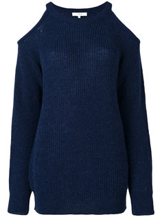 Lineisy cutout shoulder ribbed sweater Iro