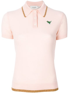 glitter detail polo shirt Coach