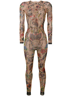 tattoo print bodysuit Dsquared2