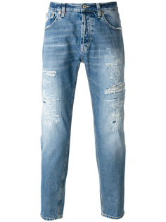джинсы прямого кроя с рваной отделкой Dondup