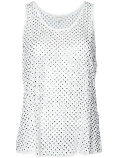 декорированная блузка с кристаллами без рукавов Marc Jacobs