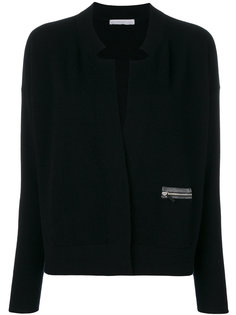 notched zip pocket cardigan Fabiana Filippi