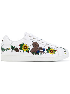теннисные кеды с вышивкой Tennis Club Dsquared2