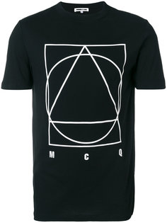 футболка с геометрическим принтом McQ Alexander McQueen