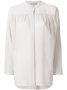 gathered detailing semi-sheer blouse Vince