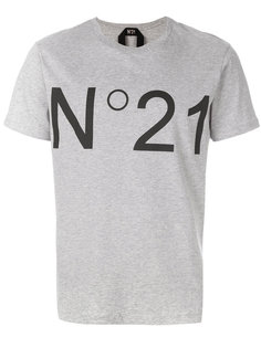 logo print T-shirt Nº21