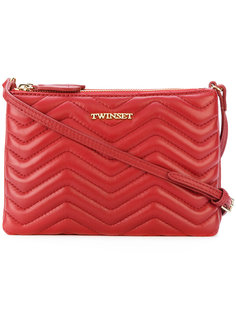 embossed zigzag zips clutch Twin-Set