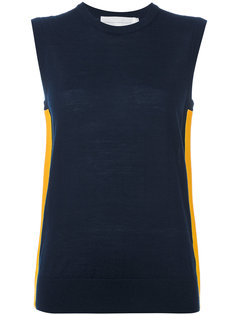 contrast side stripe top Victoria Victoria Beckham