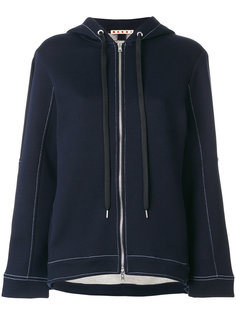 flared zip-up hoodie Marni