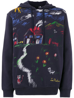 hooded printed sweatshirt Love Moschino