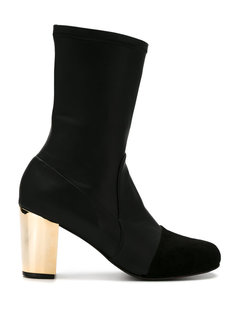 metallic heel boots Giuliana Romanno