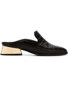 leather textured mules Giuliana Romanno