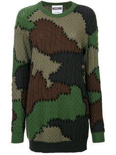 knitted patchwork dress Moschino