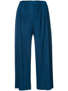 cropped pleated trousers Pleats Please By Issey Miyake