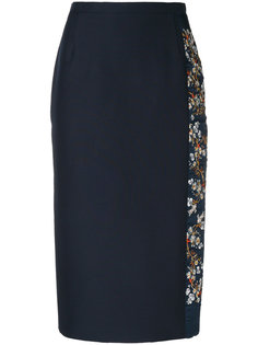 floral embroidery midi skirt Nº21