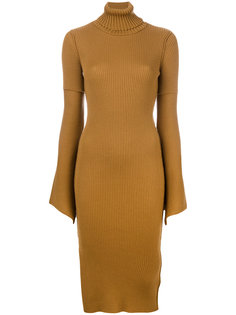 fitted bell sleeve dress Dondup