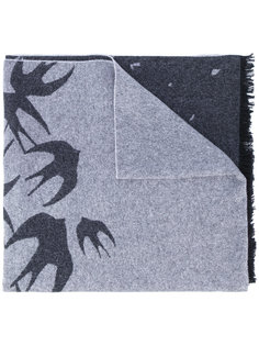 swallow print scarf McQ Alexander McQueen