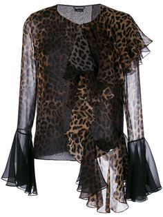 leopard print stylized blouse  Tom Ford