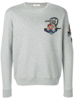 embroidered tattoo sweatshirt Valentino