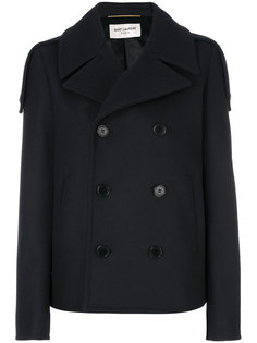 cropped double breasted coat Saint Laurent