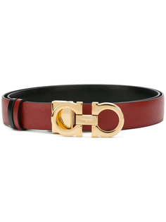ремень с двойной пряжкой Gancio Salvatore Ferragamo