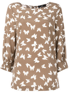 butterflies print blouse Steffen Schraut