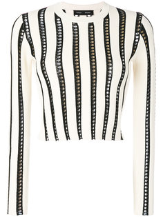 укороченный топ в полоску Proenza Schouler