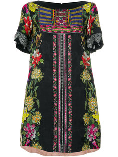платье-шифт с цветочным принтом Etro