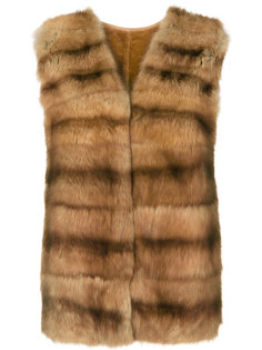 fur front gilet Liska